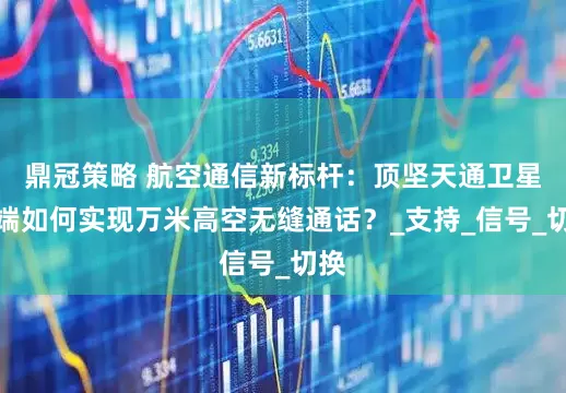 鼎冠策略 航空通信新标杆：顶坚天通卫星终端如何实现万米高空无缝通话？_支持_信号_切换