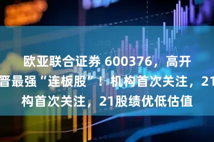 欧亚联合证券 600376，高开迅速封板，新晋最强“连板股”！机构首次关注，21股绩优低估值